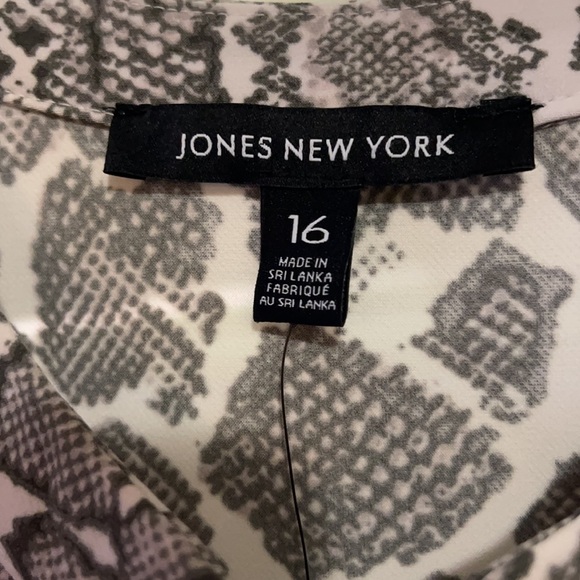 🐍 JNY Women's Snakeskin Grey Midi Dress | NWT - Picture 2 of 9